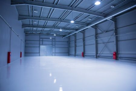 Industrial floor cleaning sealing