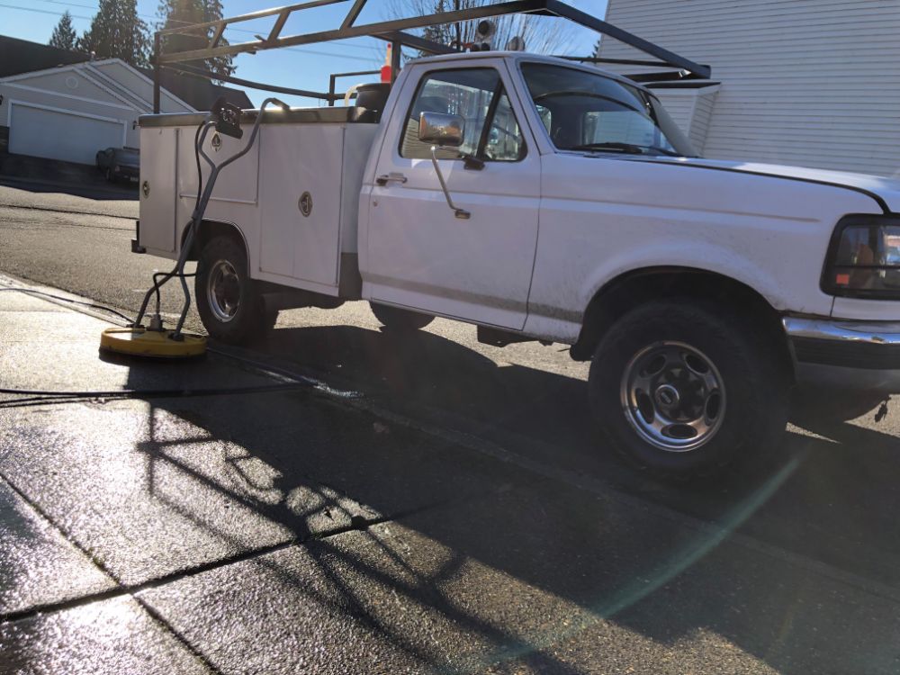 Another driveway patio rock cleaning Scappoose or