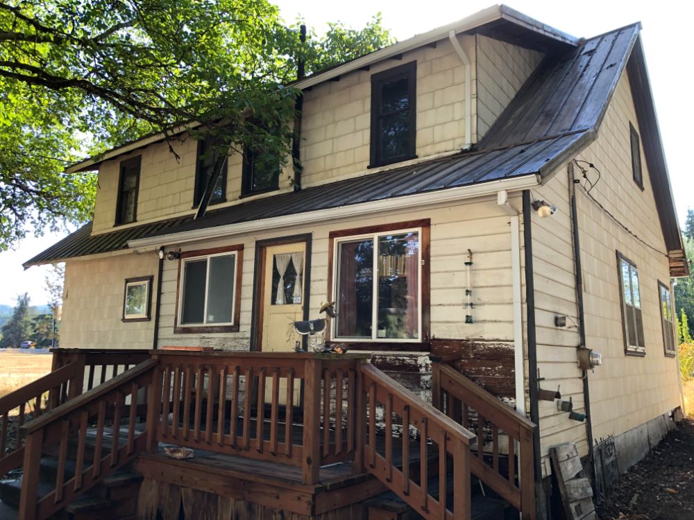 House and shed wash in gales creek or