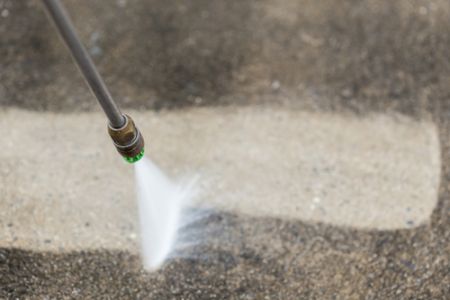 Pressure washing seaside