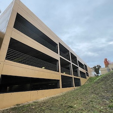 Commercial-parking-structure-cleaning-softwash-pressure-wash-in-Portland-OR 3