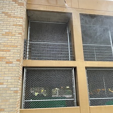Commercial parking structure cleaning, softwash / pressure wash, in Portland, OR